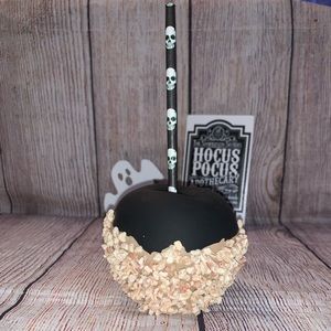 Goth Caramel Apple Halloween Black Faux Apple